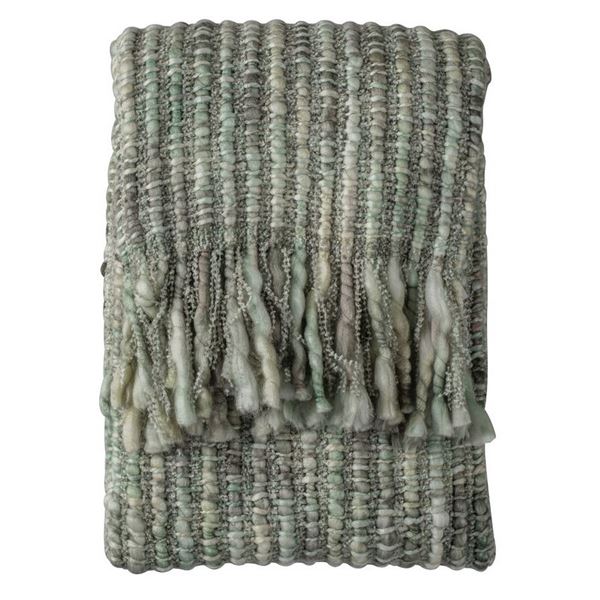 Flora Space Dyed Throw - Sage